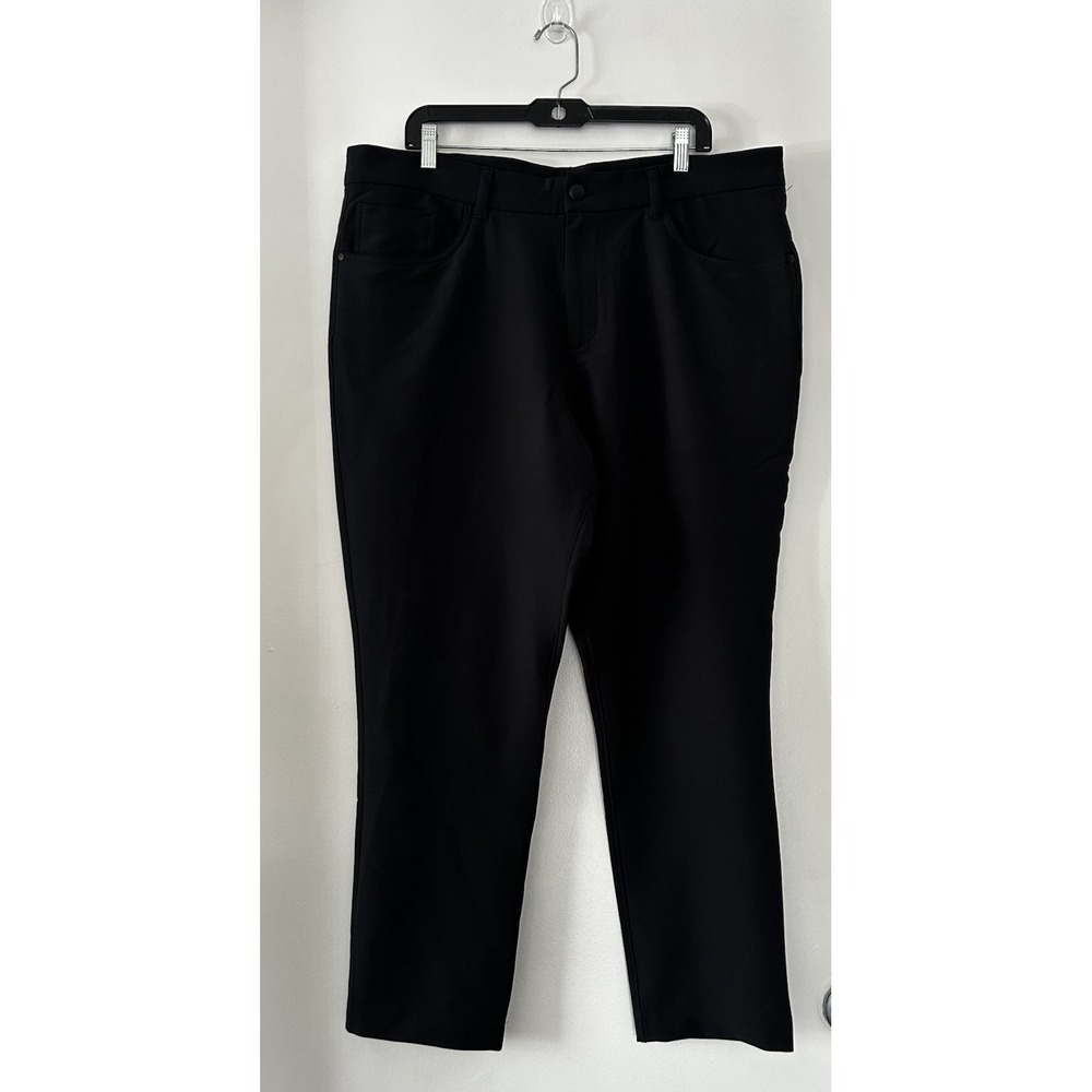 Panama Jack Mens 40X30 Black Lightweight Golf Relax Travel‎ Brunch Pants - Picture 3 of 10